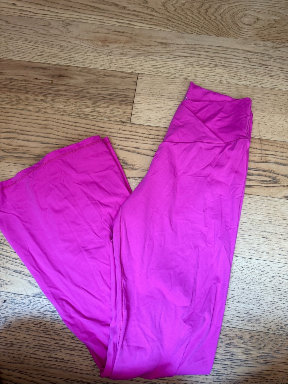 Hot Pink High-Waist Yoga Pants